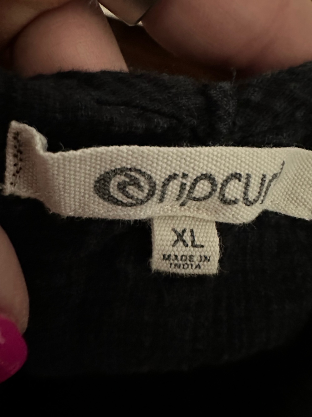 Rip Curl‎ Gauze Tie-back Ruffle Hem Swim Cover-up in Black Size XL VGUC - Picture 5 of 6